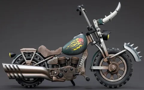 Hell Walker H-20 Motorcycle 1/18 Scale | Joy Toy Battle for the Stars: The Cult of San Reja