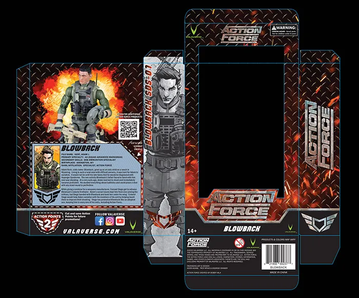 Blowback 1/12 Scale | Action Force | Valaverse