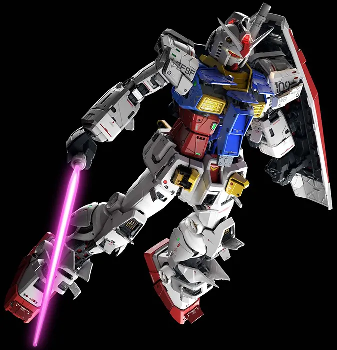 RX-78-02 Gundam 1/60 Scale Model Kit PG Unleashed | Mobile Suit Gundam | Bandai Spirits