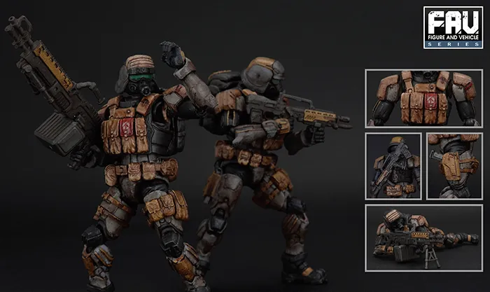 FAV-A76 Blacksand Squad Set 1:18 Scale | Acid Rain FAV