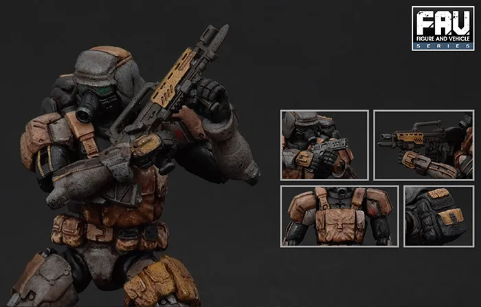 FAV-A76 Blacksand Squad Set 1:18 Scale | Acid Rain FAV