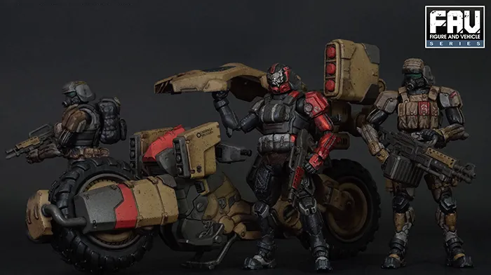 FAV-A76 Blacksand Squad Set 1:18 Scale | Acid Rain FAV
