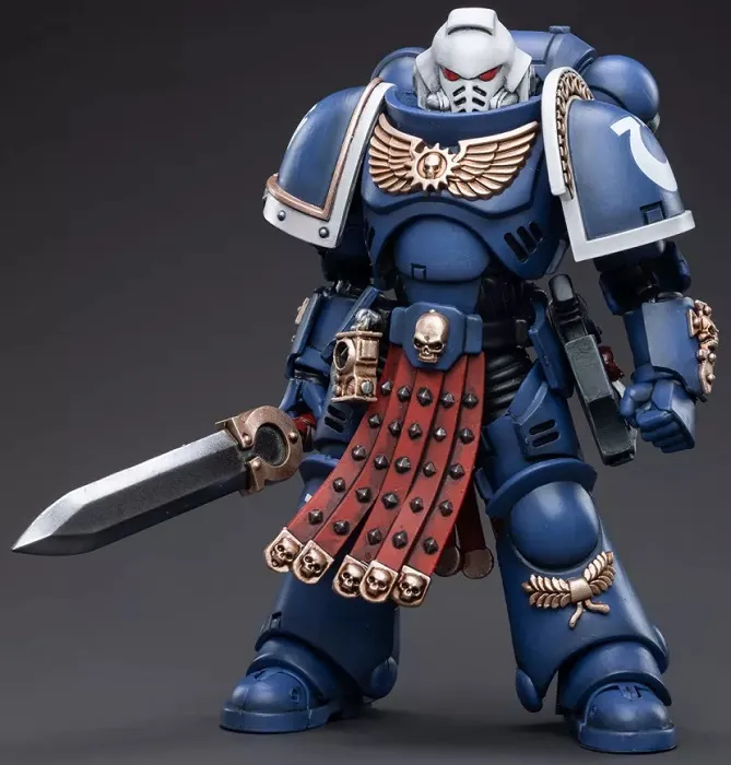 Ultramarines Primaris Assault Veteran Intercessor 1/18 Scale | Warhammer 40K | Joy Toy