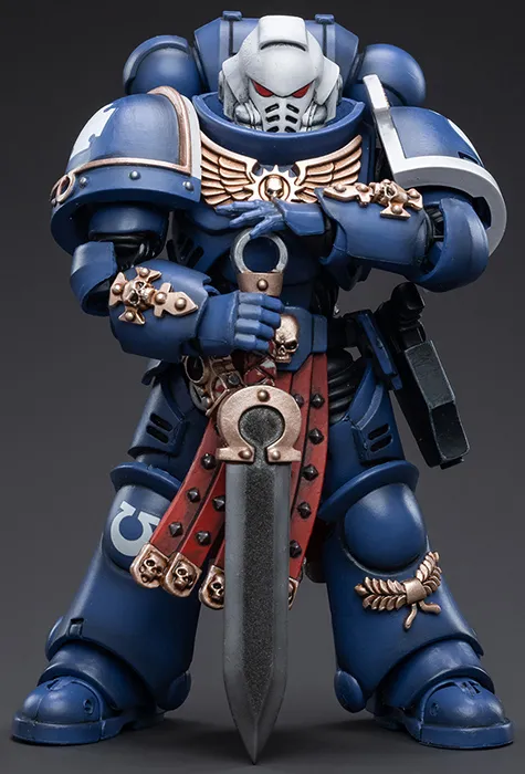 Ultramarines Primaris Assault Veteran Intercessor 1/18 Scale | Warhammer 40K | Joy Toy