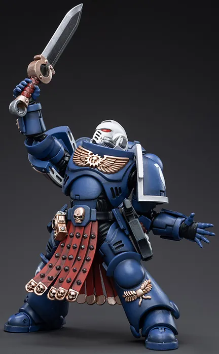 Ultramarines Primaris Assault Veteran Intercessor 1/18 Scale | Warhammer 40K | Joy Toy