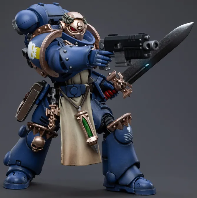 Ultramarines Primaris Company Champion 1/18 Scale | Warhammer 40K | Joy Toy