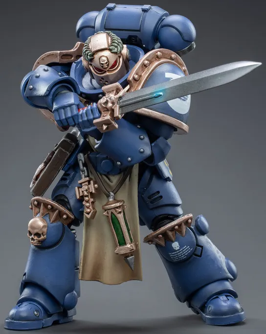 Ultramarines Primaris Company Champion 1/18 Scale | Warhammer 40K | Joy Toy