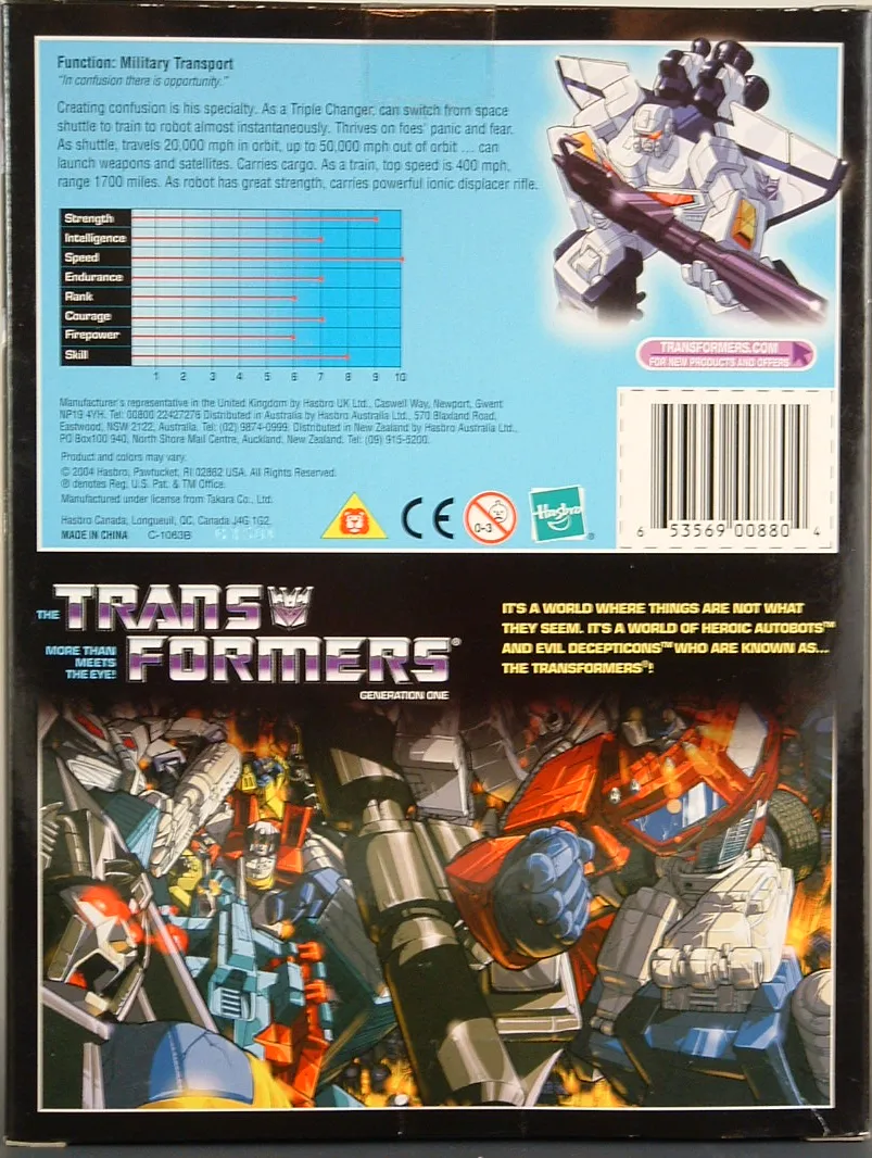 Transformers G1 Astrotrain White Version | The Transformers Generation One Commemorative Series
