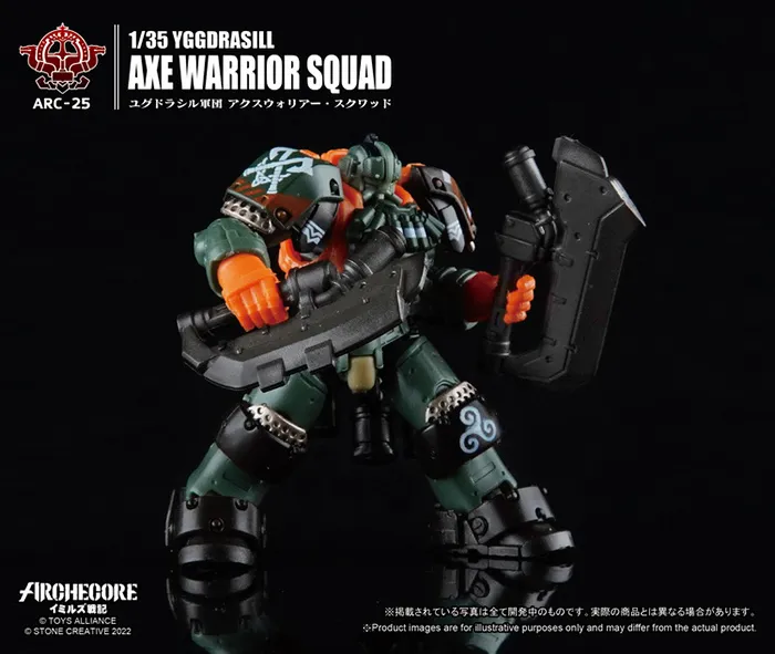 ARC-25 Yggdrasill Axe Warrior Squad 1:35 Scale | ARCHECORE