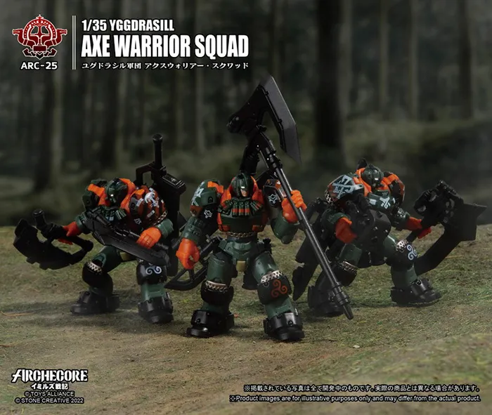 ARC-25 Yggdrasill Axe Warrior Squad 1:35 Scale | ARCHECORE