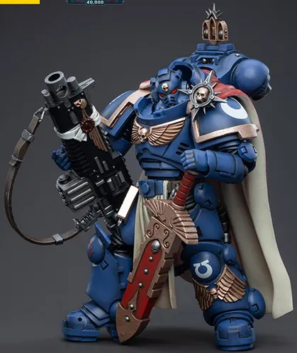 Ultramarines Captain With Master-Crafted Heavy Bolt Rifle 1/18 Scale | Warhammer 40K | Joy Toy