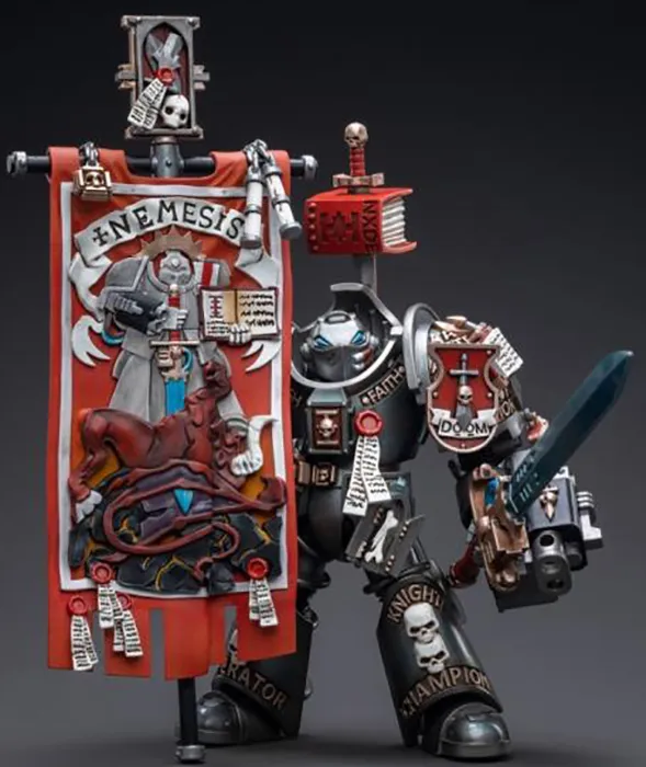 Grey Knights Brotherhood Terminator Squad Flagman 1/18 Scale | Warhammer 40K | Joy Toy