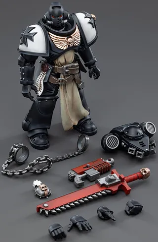 Black Templars Primaris Crusader Squad Set of 4 1/18 Scale | Warhammer 40K | Joy Toy