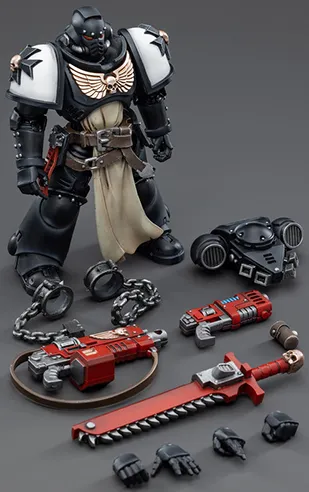 Black Templars Primaris Crusader Squad Set of 4 1/18 Scale | Warhammer 40K | Joy Toy