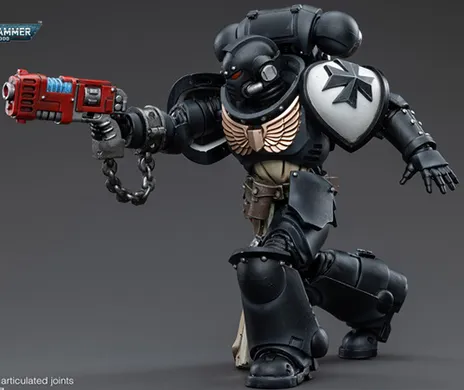 Black Templars Primaris Crusader Squad Set of 4 1/18 Scale | Warhammer 40K | Joy Toy