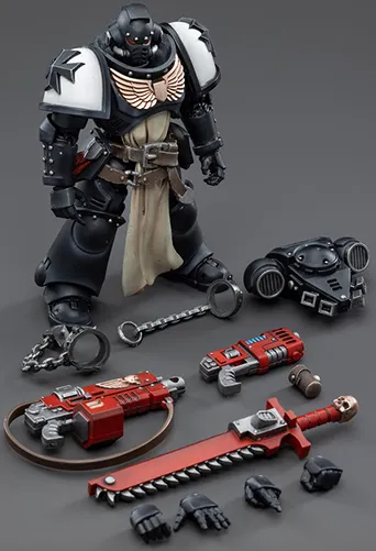 Black Templars Primaris Crusader Squad Set of 4 1/18 Scale | Warhammer 40K | Joy Toy