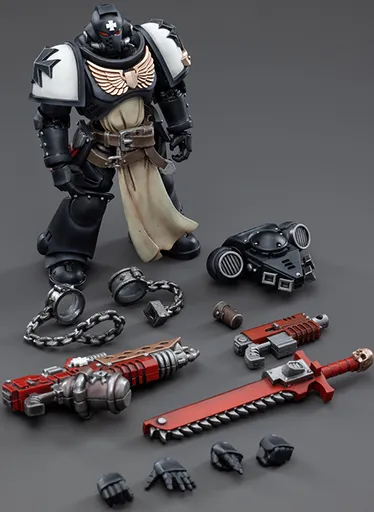 Black Templars Primaris Crusader Squad Set of 4 1/18 Scale | Warhammer 40K | Joy Toy