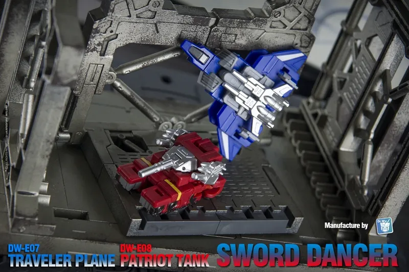 Sword Dancer DW-E07 Traveler Plane and DW-E08 Patriot Tank Set of 2 Anime Version | Dr. Wu