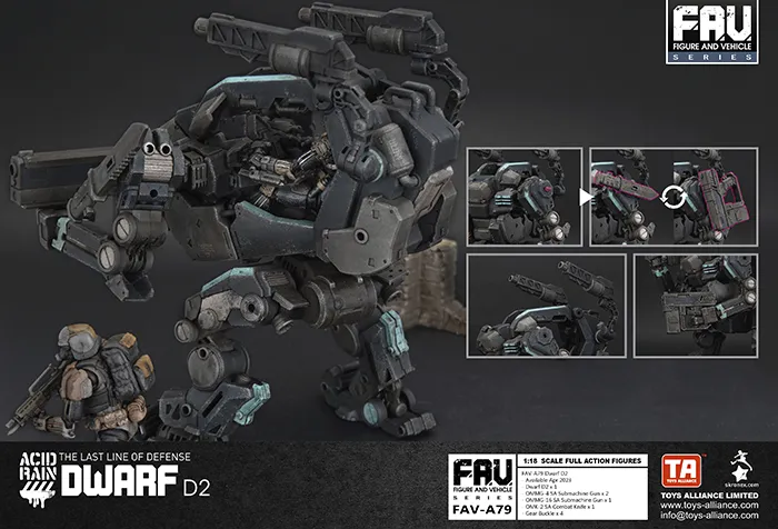 FAV-A79 Dwarf D2 1:18 Scale | Acid Rain FAV