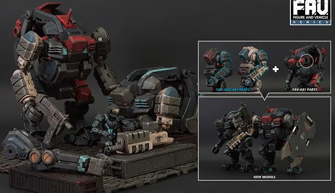 FAV-A81 Red Dwarf D2C-r 1:18 Scale | Acid Rain FAV