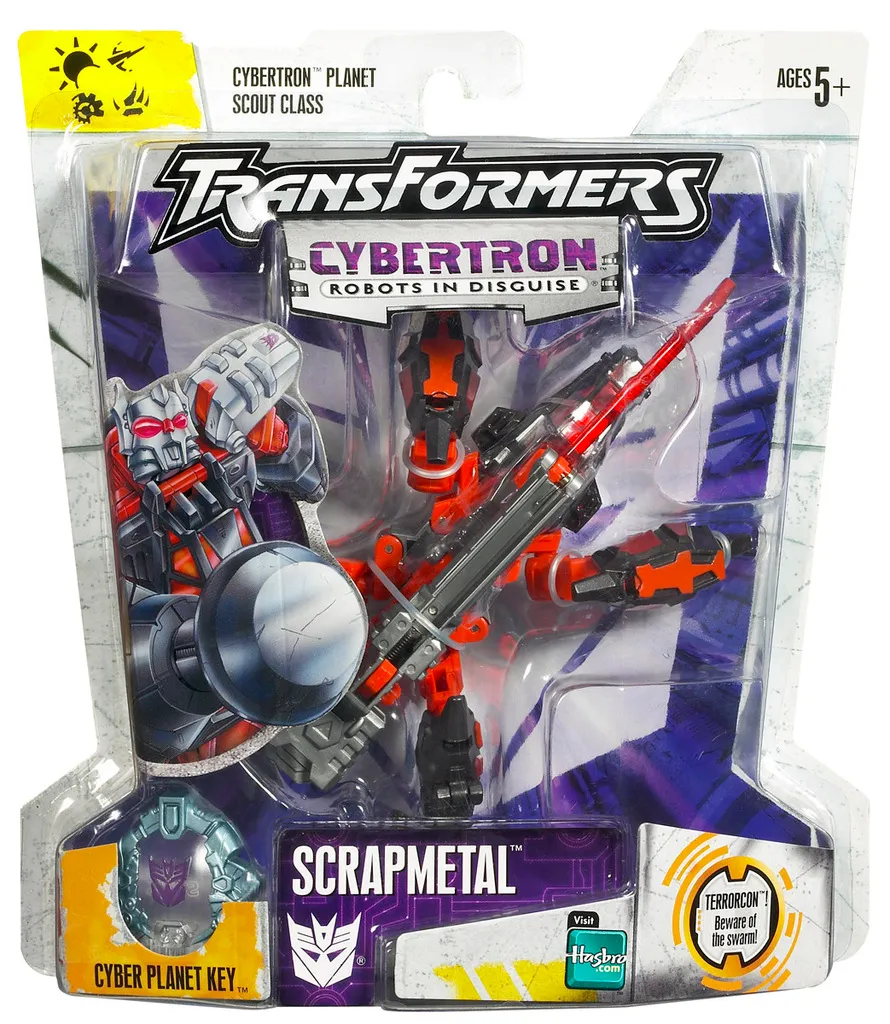 Scrapmetal Red Version Scout Class | Transformers Cybertron