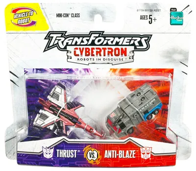 Thrust vs Anti-Blaze Mini-con | Transformers Cybertron