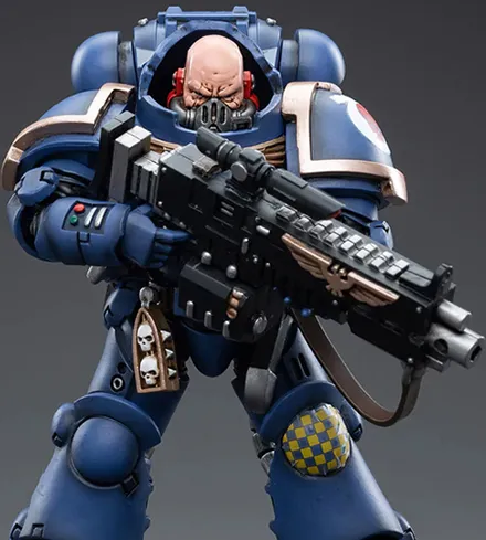 Ultramarines Heavy Intercessor Sergeant Aetus Gardane 1/18 Scale | Warhammer 40K | Joy Toy