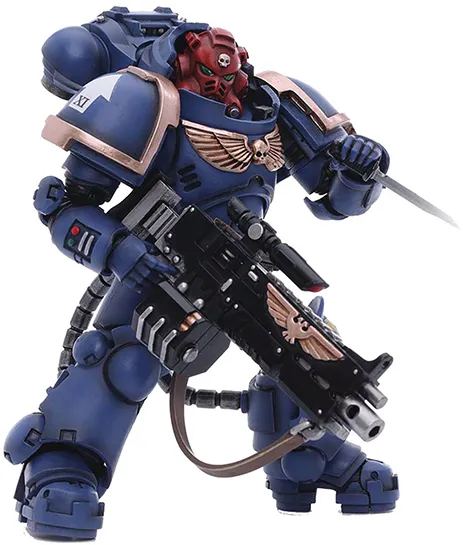 Ultramarines Heavy Intercessor Sergeant Aetus Gardane 1/18 Scale | Warhammer 40K | Joy Toy