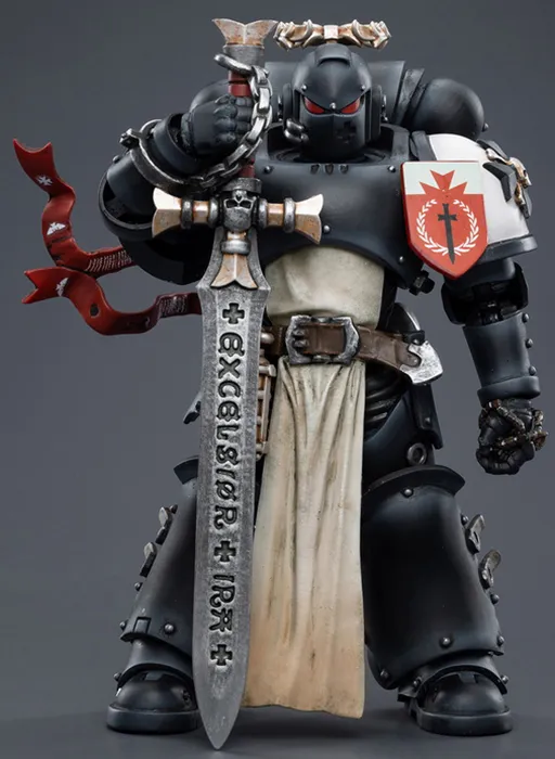 Black Templars The Emperor's Champion Rolantus 1/18 Scale | Warhammer 40K | Joy Toy 