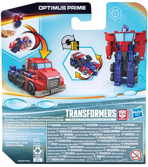 1 Step Flip Optimus Prime | Transformers:  Earthspark