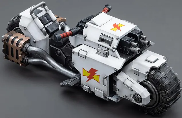White Scars Raider-Pattern Combat Bike 1/18 Scale | Warhammer 40K | Joy Toy