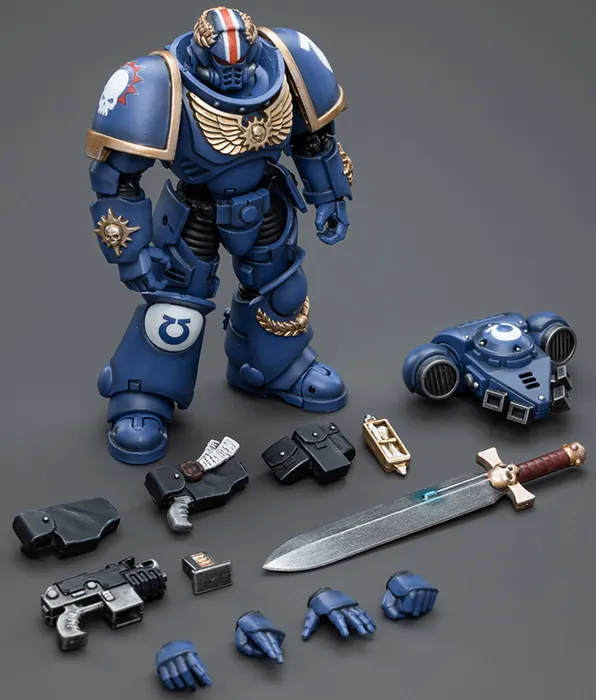 Ultramarines Primaris Lieutenant Argaranthe 1/18 Scale | Warhammer 40K | Joy Toy