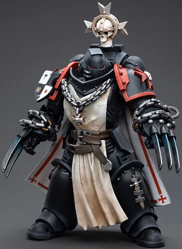 Black Templars Primaris Sword Brethren Alberic 1/18 Scale | Warhammer 40K | Joy Toy