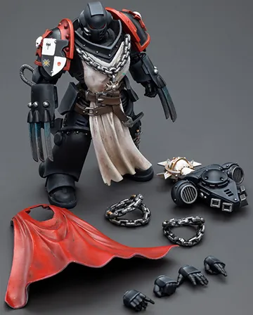 Black Templars Primaris Sword Brethren Alberic 1/18 Scale | Warhammer 40K | Joy Toy