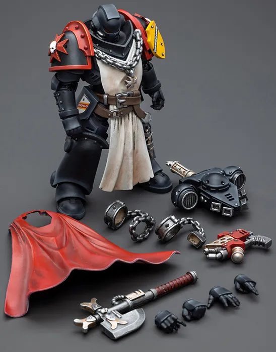 Black Templars Primaris Sword Brethren Granbertus 1/18 Scale | Warhammer 40K | Joy Toy 