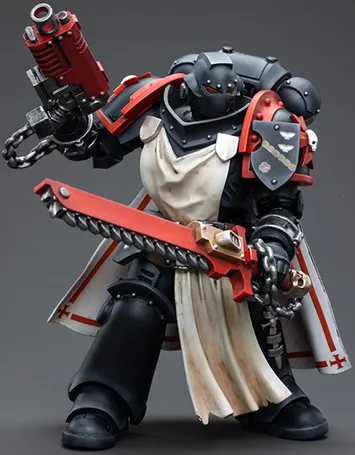 Black Templars Primaris Sword Brethren Harmund 1/18 Scale | Warhammer 40K | Joy Toy 