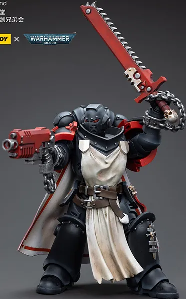 Black Templars Primaris Sword Brethren Harmund 1/18 Scale | Warhammer 40K | Joy Toy 