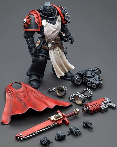 Black Templars Primaris Sword Brethren Harmund 1/18 Scale | Warhammer 40K | Joy Toy 