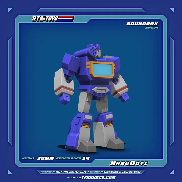 NB-004 Soundbox and Cassettes Set of 5 NanoBotz | HTB Toys