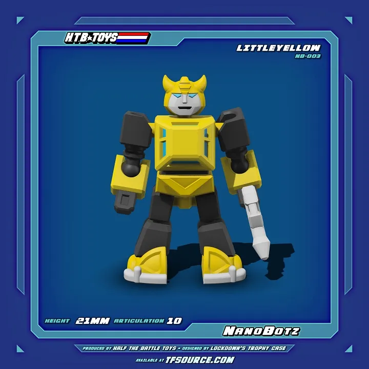 NB-003 Little Yellow NanoBotz | HTB Toys