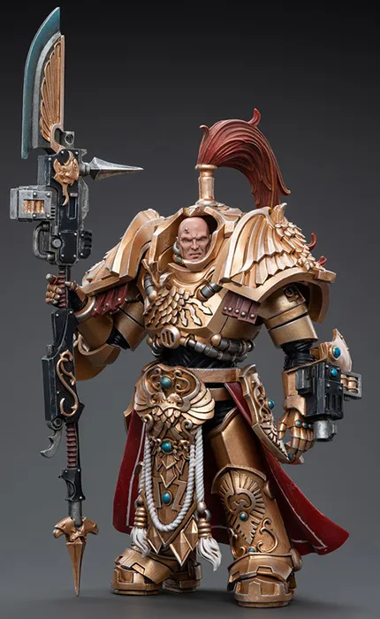 Adeptus Custodes Shield-Captain in Allarus Terminator Armour Hydon Seronis 1/18 Scale | Warhammer 40K | Joy Toy
