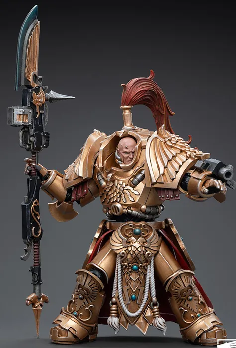 Adeptus Custodes Shield-Captain in Allarus Terminator Armour Hydon Seronis 1/18 Scale | Warhammer 40K | Joy Toy