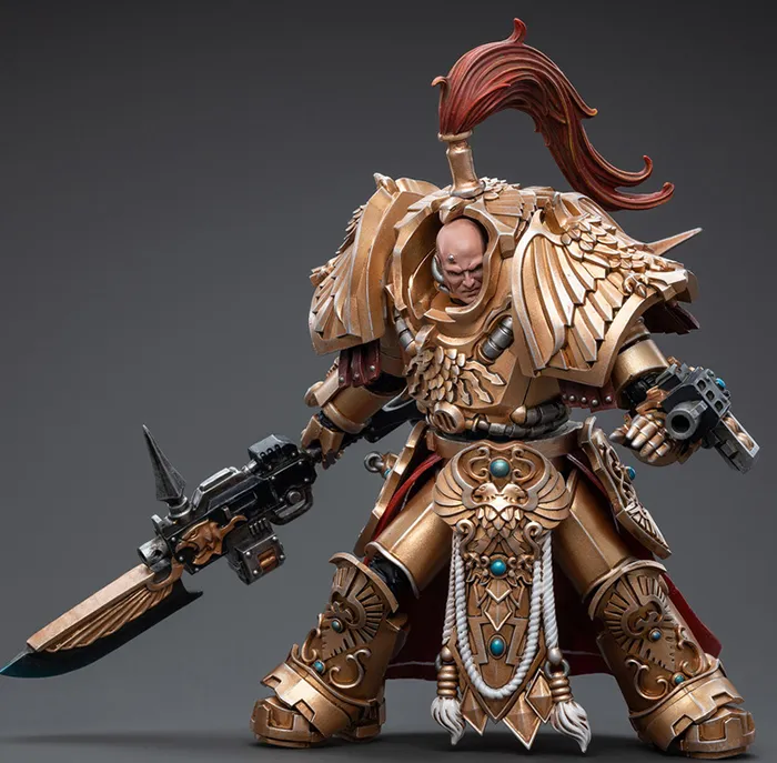 Adeptus Custodes Shield-Captain in Allarus Terminator Armour Hydon Seronis 1/18 Scale | Warhammer 40K | Joy Toy