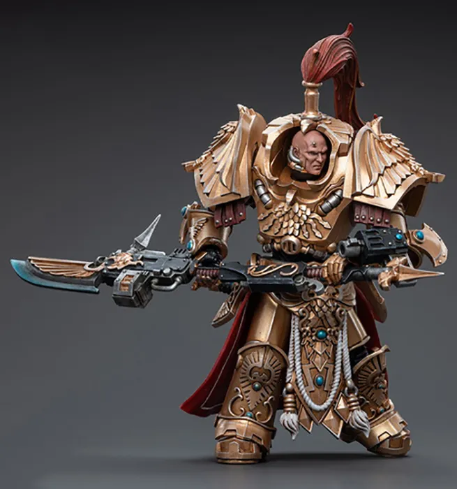Adeptus Custodes Shield-Captain in Allarus Terminator Armour Hydon Seronis 1/18 Scale | Warhammer 40K | Joy Toy
