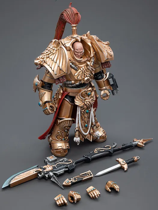 Adeptus Custodes Shield-Captain in Allarus Terminator Armour Hydon Seronis 1/18 Scale | Warhammer 40K | Joy Toy