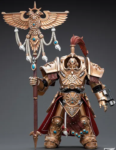 Adeptus Custodes Vexilus Praetor in Allarus Terminator Armour Phelam Tolguror 1/18 Scale | Warhammer 40K | Joy Toy 