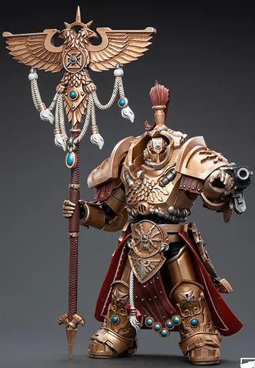 Adeptus Custodes Vexilus Praetor in Allarus Terminator Armour Phelam Tolguror 1/18 Scale | Warhammer 40K | Joy Toy 