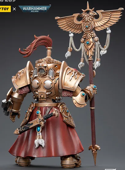 Adeptus Custodes Vexilus Praetor in Allarus Terminator Armour Phelam Tolguror 1/18 Scale | Warhammer 40K | Joy Toy 