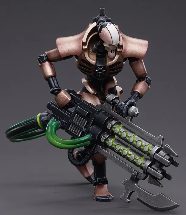 Necrons Szarekhan Dynasty lmmortal with Gauss Blaster 1/18 Scale Set of 2 | Warhammer 40K | Joy Toy
