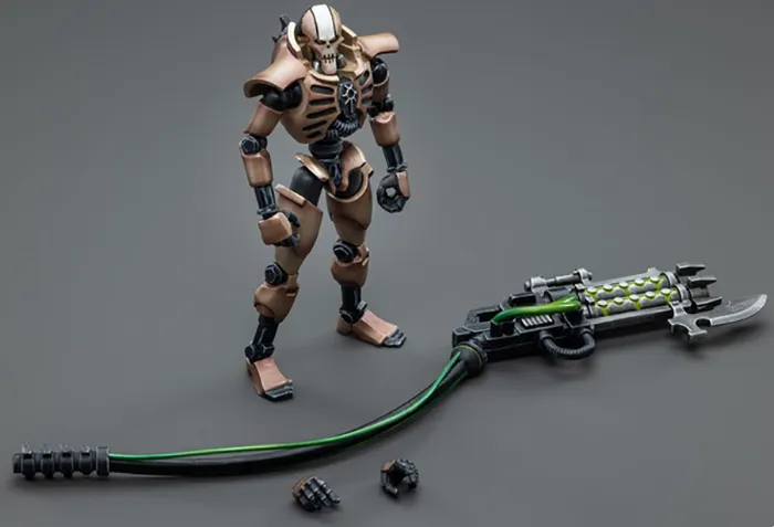 Necrons Szarekhan Dynasty lmmortal with Gauss Blaster 1/18 Scale Set of 2 | Warhammer 40K | Joy Toy